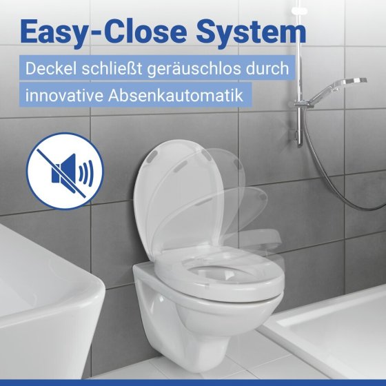 WC Sitz Mod. Secura Comfort, mit 5 cm Sitzerhöhung, belastbar bis 200 kg 