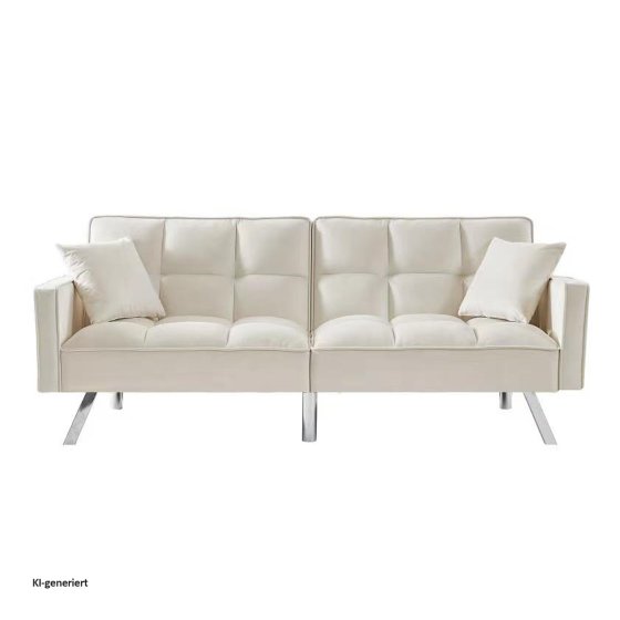 Sofa mit Schlaffunktion Brigga Beige 