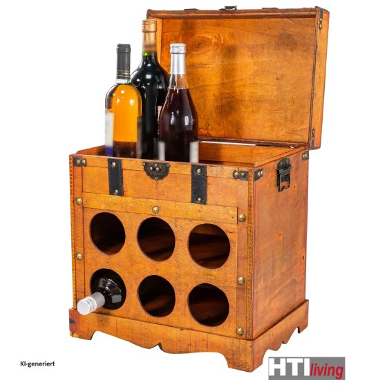 Weinbar rustikal für 6 Flaschen Alistair Rotbraun 