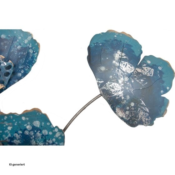Wanddeko Blue Flower 