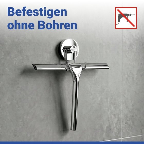 Vacuum-Loc® Duschabzieher, Befestigen ohne bohren 