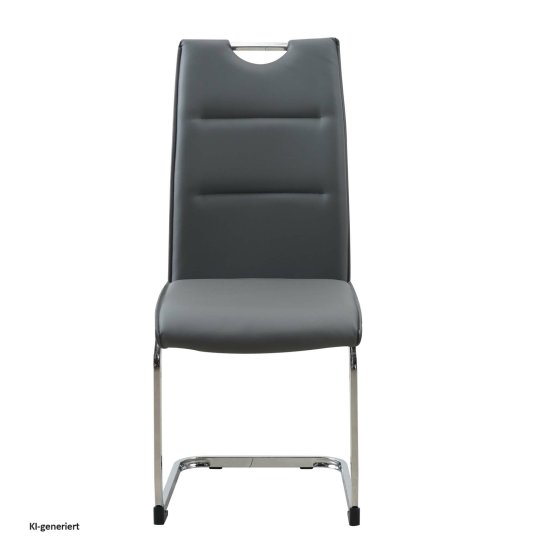 Schwingstuhl 4er Set PU grau DannyC 