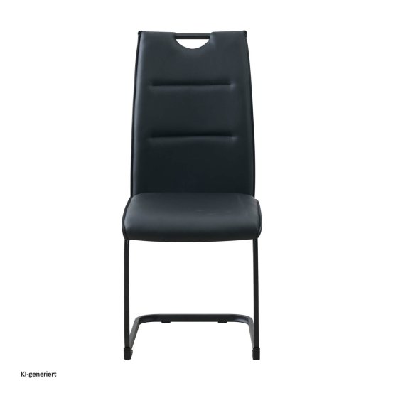 Schwingstuhl 2er Set PU schwarz DannyP 