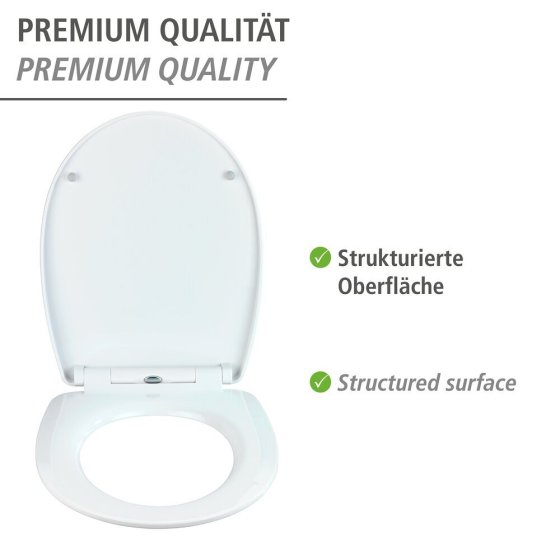 WC-Sitz Mod. Water Lily mit Relief, aus bruchstabilem Thermoplast 