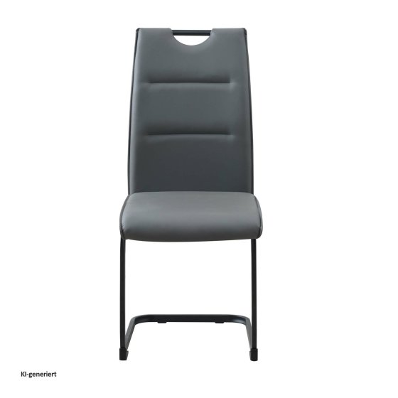 Schwingstuhl 2er Set PU grau DannyP 