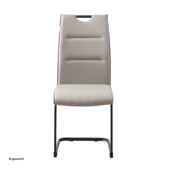 Schwingstuhl 2er Set PU cappuccino DannyP 