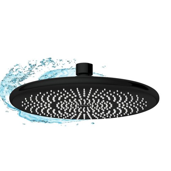 Regenduschkopf Schwarz, Ø 22,5 cm 