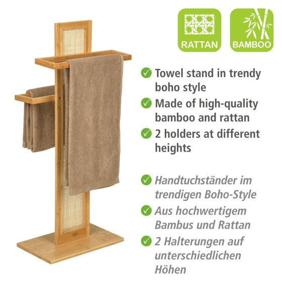 Handtuchständer Mod. Allegre, aus Bambus und Rattan 