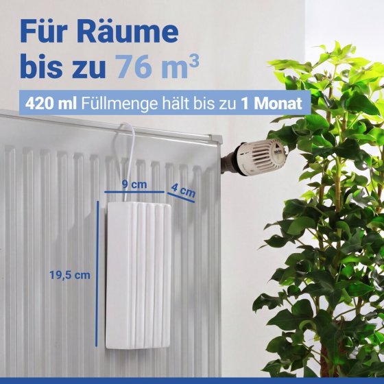 Luftbefeuchter Mod. Linien, 4er Set, aus Keramik 