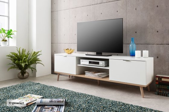TV-Board Göteborg mit 4 Fächern 