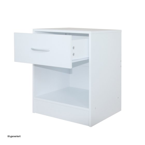 Nachtschrank 2er Set Thekla Weiß 