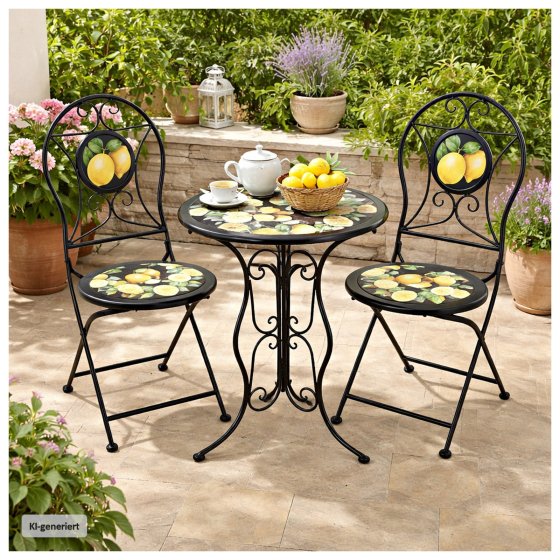 Gartentisch Menton Schwarz 