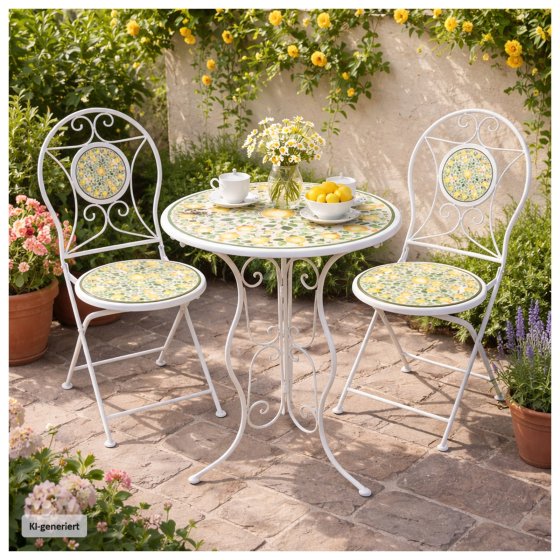 Gartentisch Menton Weiß 