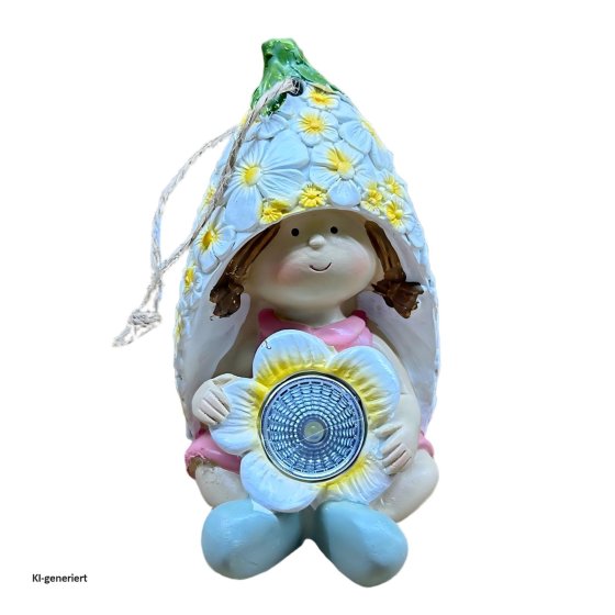 Solar-Gartenfigur zum Hängen Elfe 