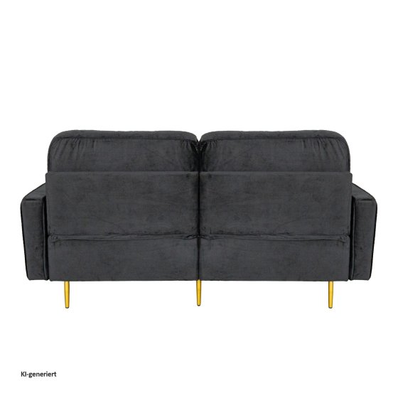 Sofa Sidonie Velvet Schwarz 