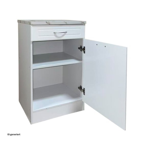 Küchenunterschrank Jenna Country Weiß 50 cm 