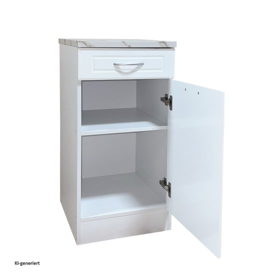 Küchenunterschrank Jenna Country Weiß 40 cm 