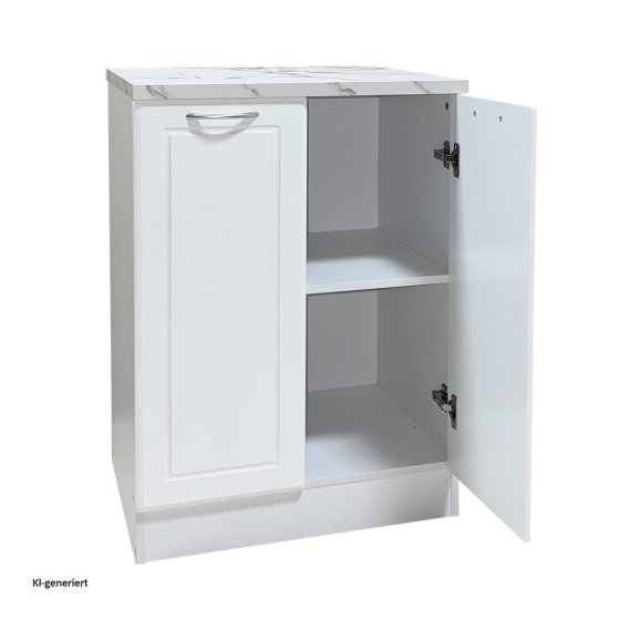 Küchenunterschrank Jenna Country Weiß 60 cm 