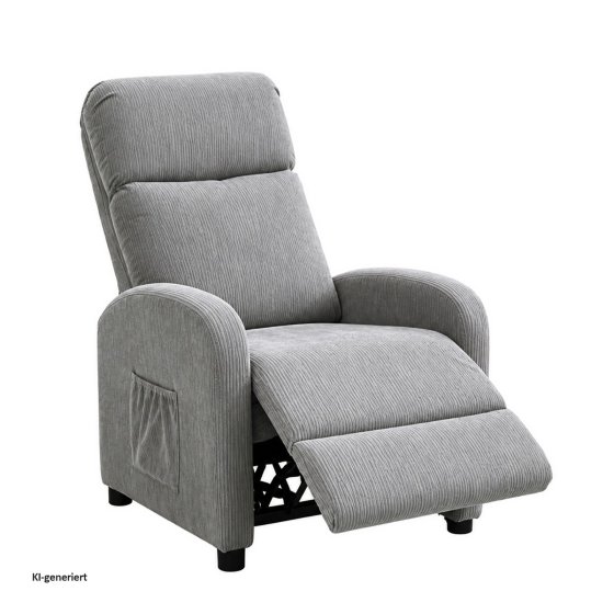 Liegesessel Jasna Cord Grau 