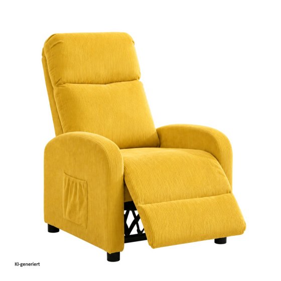 Liegesessel Jasna Cord Gelb 