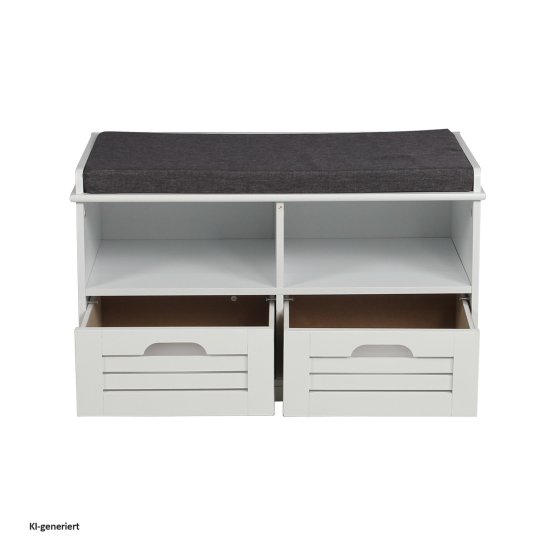 Schuhbank mit 2 Schubladen Kara 