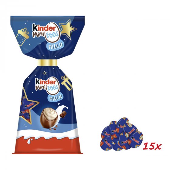 Kinder Mini Weihnachts Eggs Kinder Schokolade aus Vollmilch 85g 