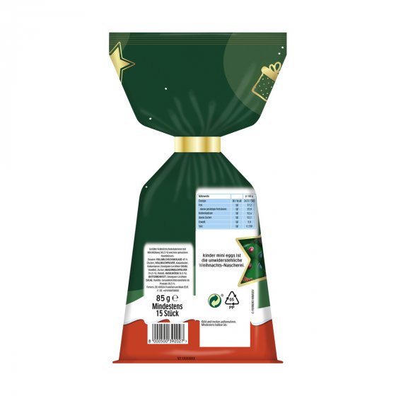 Kinder Mini Eggs mit Haselnüssen und Vollmilchschokolade 85g 