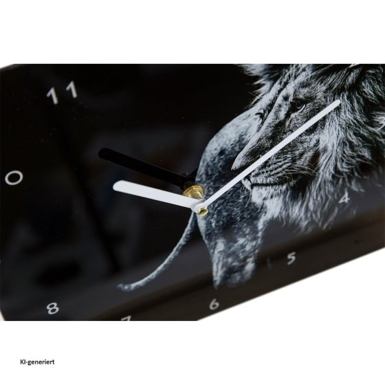 Wanduhr Löwe 