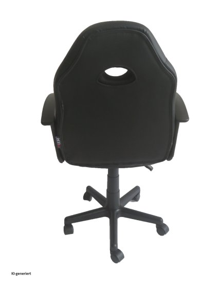 Schreibtischstuhl Junior höhenverstellbar ergonomischer Drehstuhl Schwarz-Rot 