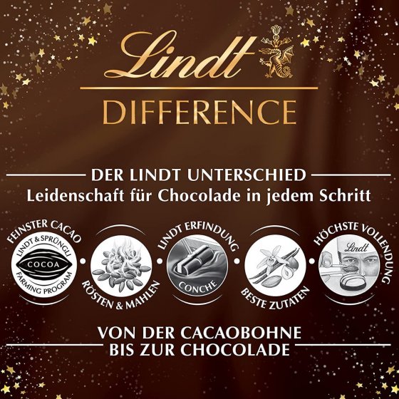 Lindt Weihnachts Mandeln Edelbitter mit dunkler Schokocreme 100g 