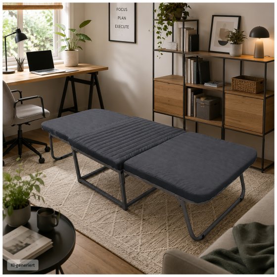 Gästebett 72 x 180 cm 2 in 1 zusammenklappbar 