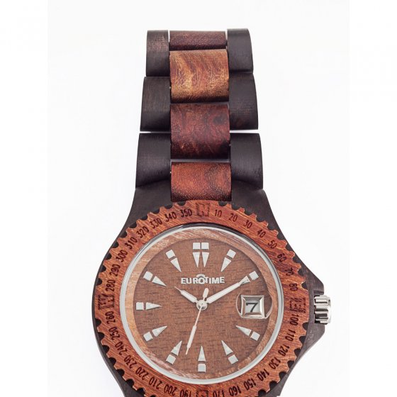 Armbanduhr aus Sandelholz 