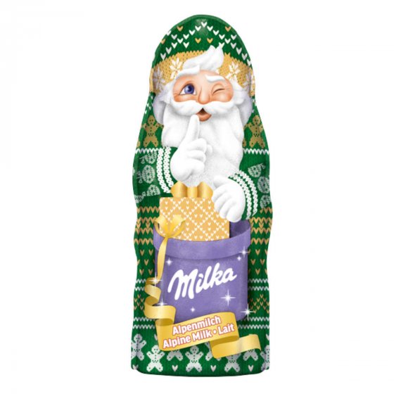 Milka Weihnachtsmann Alpenmilch in schöner Design Edition 45g 