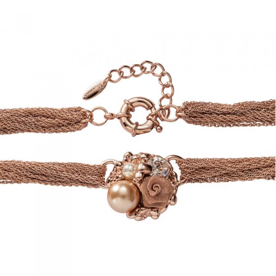 Rosé vergoldetes Collier 