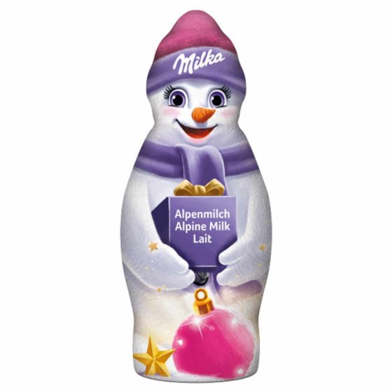 Mondelez Milka Schneemann aus Alpenmilch Schokolade 50g 12er Pack 