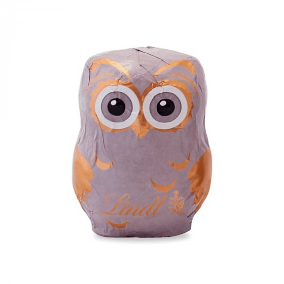Lindt Eule Knuffige Hohlfigur aus Alpenvollmilchschokolade 40g 