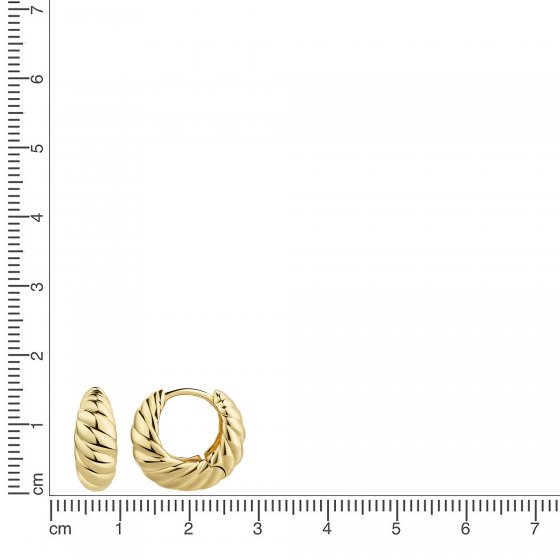 Klappcreolen 925/- Sterling Silber vergoldet 