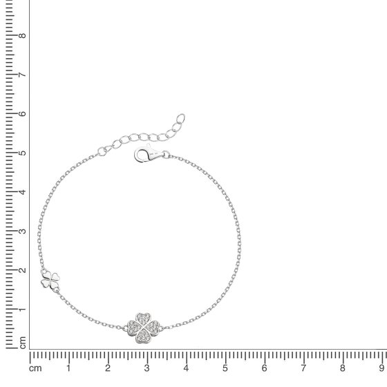 Armband 925 Silber rhodiniert Zirkonia 