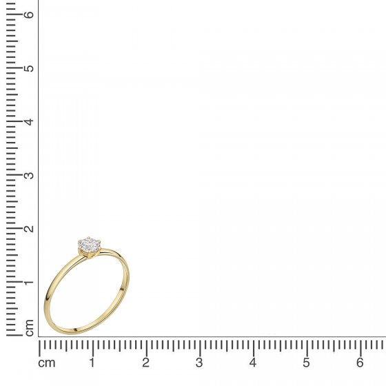 Ring 375/- Gelbgold Zirkonia 