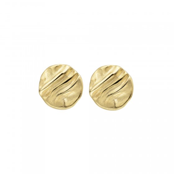 Ohrstecker 375 Gelbgold Struktur 