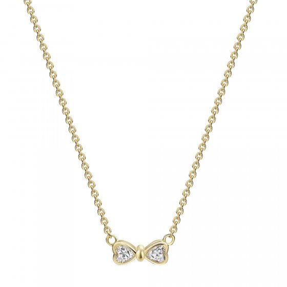 Collier 375 Gelbgold Zirkonia 