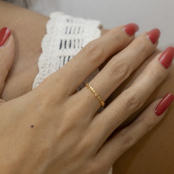 Ring 925 Silber vergoldet 