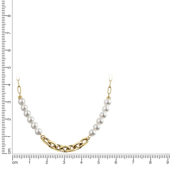 Collier Edelstahl/PVD gelb 