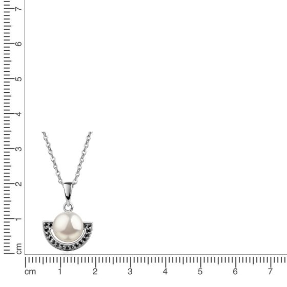 Anhänger mit Kette 925/- Sterling Silber Süßwasserperle 