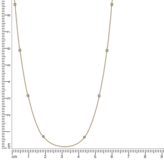 Collier 375/- Gelbgold Zirkonia 