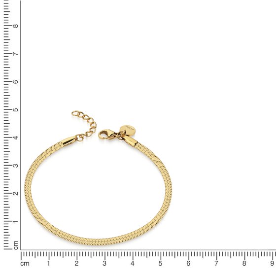 Armband Stahl PVD gelb 18+2cm 