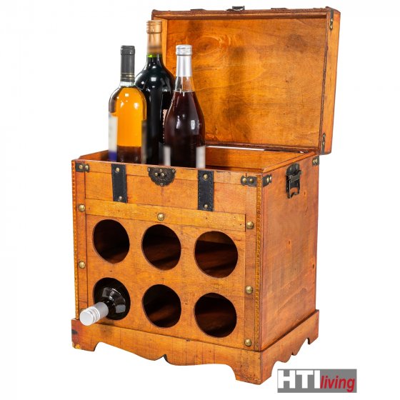 Weinregal Truhe für 6 Flaschen Alistair