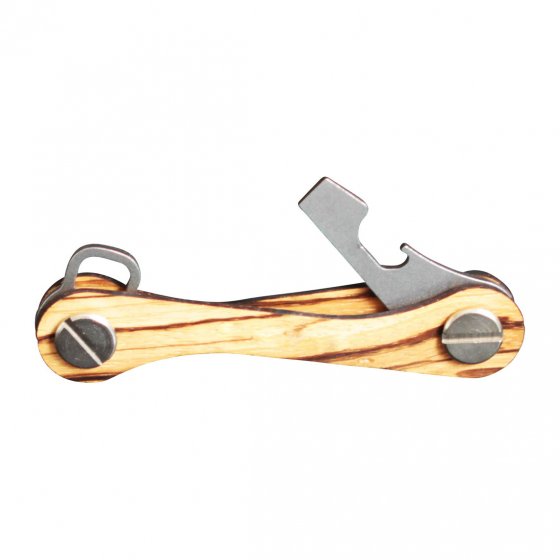 Schlüsselorganisierer aus Zebrano-Holz 