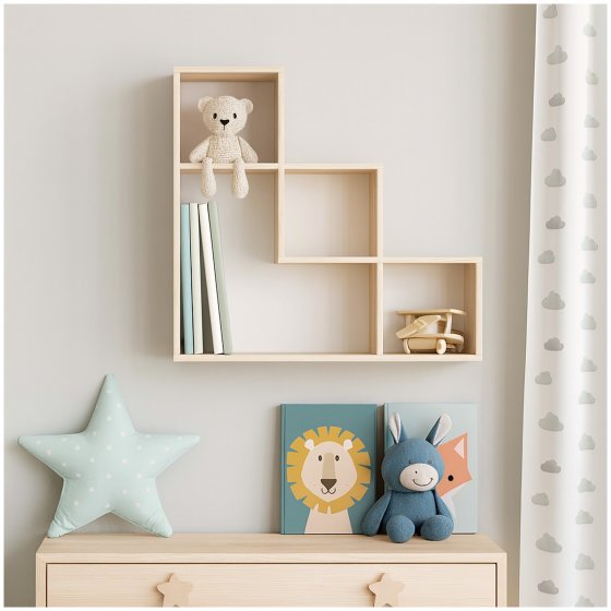 Modernes Wandregal Stufenregal zur Wandmontage 