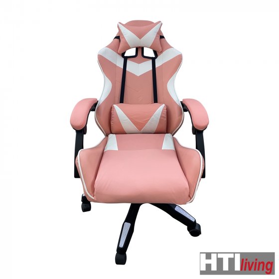 Schreibtischstuhl Krit Pink-Weiß 